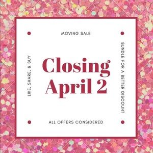 Closing April 2nd!